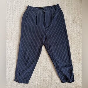 Zara Women’s Navy Striped Dress Pants